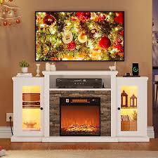Led Fireplace Tv Stand With Power