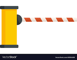 Border Barrier Icon Flat Isolated