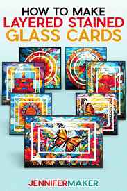 Stained Glass Cards With Layered Window