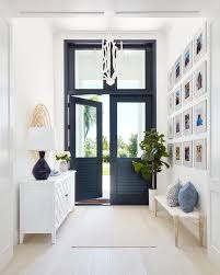 Double Black Front Doors With Glass