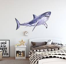 Shark Wall Decal Watercolor Wall