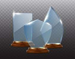 Realistic Vector Icon Set Crystal Glass