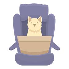 Transport Dog Car Seat Icon Cartoon