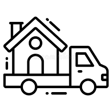Moving House Trendy Icon Line Style