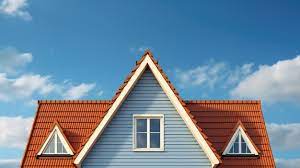 Hip Roof Elements Solid Color Background
