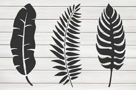 Three Tropical Leaves Stencil Model