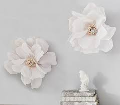 Crepe Paper Flower Decor Set Of 2