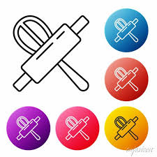 Rolling Pin Icon Isolated