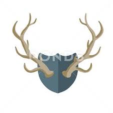 Horn Of Deer Hunting Trophy Wall