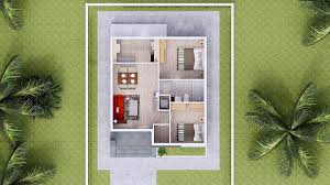 House Design 7 5x8 5 With 2 Bedrooms