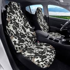 Cow Print Car Seat Covers 2 Pcs