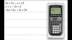 Solving Systems Of Equations With 3