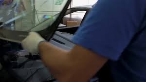 Car Glass Repair Stock Footage