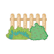 Garden Fence Bush Icon Isolated Stock