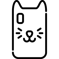 Cat Phone Icons Free Svg Png Cat