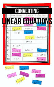 Converting Linear Equations Slope