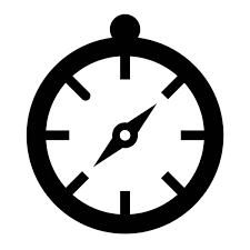 Compass Icon Simple Ilration Clock