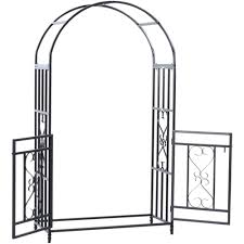 Black Metal Trellis Garden Gate Wilko