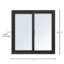 Black Gliding Composite Window