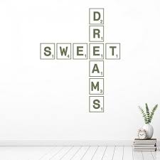 Sweet Dreams Scrabble Tile Wall Sticker