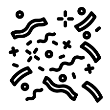 Confetti Generic Detailed Outline Icon