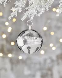 Silver Plated Sleigh Bell Ornament