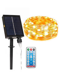 Solar String Lights Outdoor With Remote