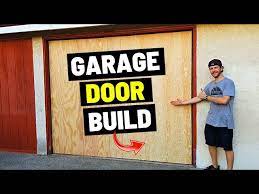 Build A Wood One Piece Garage Door