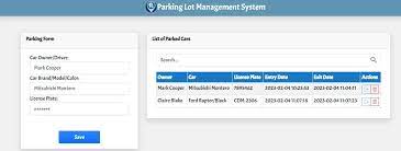 simple parking lot management system