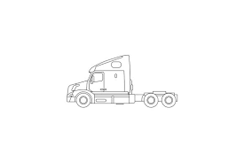 Semi Trailer Truck Icon Svg Cut File By