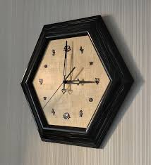 Wood Wall Clock Wall Clock Gold