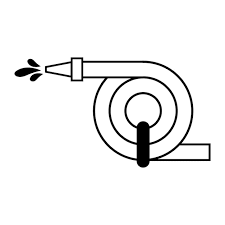 Water Hose Icon Logo Vector Design Template