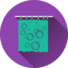 Bath Curtain Icon Royalty Free Vector