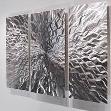 Silver Wall Art Panels Metal Aluminum