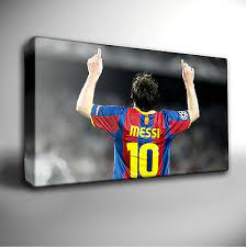 Lionel Messi Football Icon Stretched