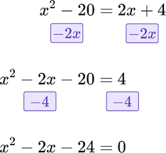Quadratic Equation Math Steps