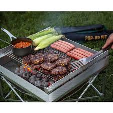 Pop Up Fire Pit Grill Portable Anywhere