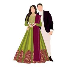 Indian Bride Vector Art Icons And