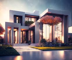 Design Of Luxury Modern House Generative Ai