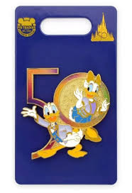 Disney 50th Anniversary Pin Donald And Daisy Duck