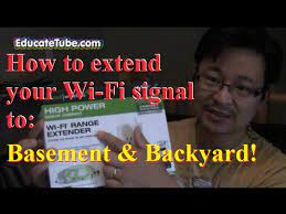 Backyard With Amped Wifi Extender