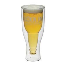 Double Walled Inverted Beer Glass 420ml