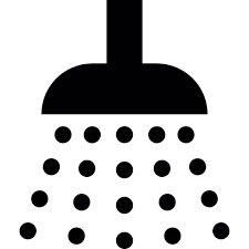 Shower With Water Droplets