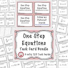 Solving Equations One Step Equations