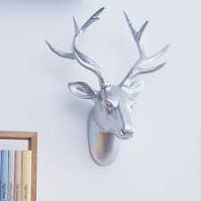 Deer Head Silver S Decor