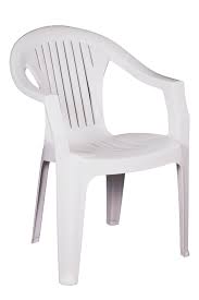 Lola Plastic Patio Chair White Thorns