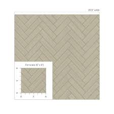 Stacy Garcia Home Herringbone Inlay L And Stick Wallpaper 20 5 In W X 18 Ft L Khaki Metallic Silver