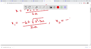 Two Solutions To The Quadratic Equation