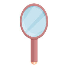 Handle Mirror Icon Cartoon Vector Small
