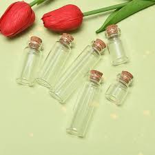 10pcs Mini Glass Bottles With Cork